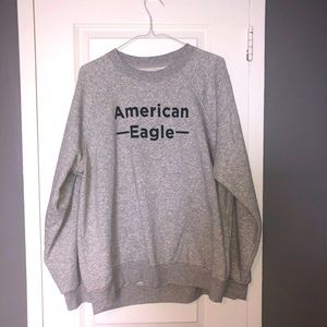 GREY AMERICAN EAGLE CREW NECK WOMEN’S SWEATSHIRT
